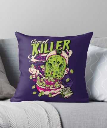 Spooky Cereal #1 pillow - Spooky Cereal #1 merch - Spooky Cereal #1 apparel