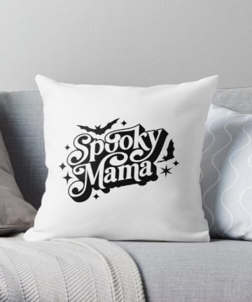 Spooky Mama Halloween  star pillow - Spooky Mama Halloween  star merch - Spooky Mama Halloween  star apparel