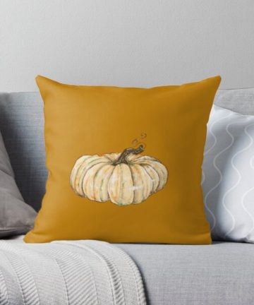White Pumpkin pillow - White Pumpkin merch - White Pumpkin apparel