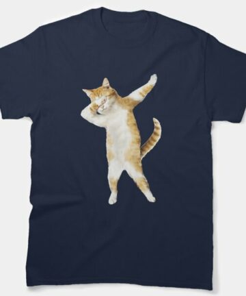 Dabbing Cat Funny T-Shirt