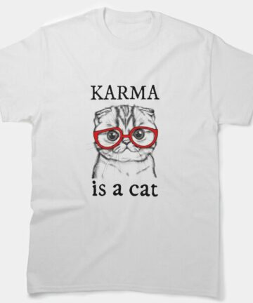 Karma is a Cat Midnights Lyric T-Shirt