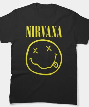 Nirvana Yellow Happy Face Nirvana T-Shirt