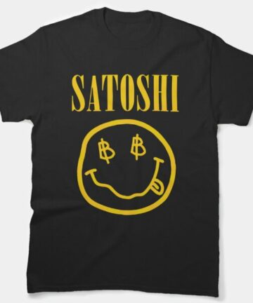 Satoshi Yellow Funny T-Shirt