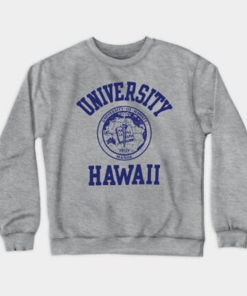 80's Vintage university Hawaii apparel Crewneck Sweatshirt