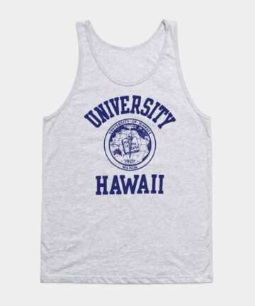 80's Vintage university Hawaii apparel Tank Top