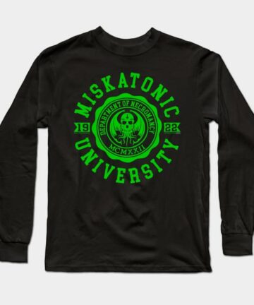 CTHULHU - MISKATONIC UNIVERSITY - LOVECRAFT Long Sleeve T-Shirt