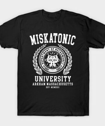 CTHULU AND LOVECRAFT - MISKATONIC UNIVERSITY T-Shirt