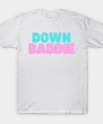 Down Bad Baddie for the Gym TTPD Tay Swiftie Music Pop Fan T-Shirt