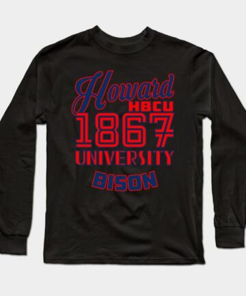 Howard 1867 University Apparel Long Sleeve T-Shirt