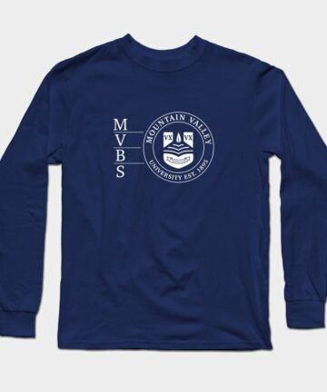 Mountain Valley University Business School Long Sleeve T-Shirt
