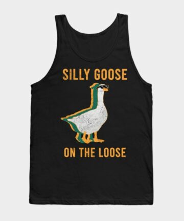 Silly Goose on the loose Retro Tank Top