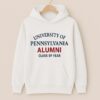 University Of Pennsylvania Alumni Sweatshirt - Grey University of pennsylvania alumni wordmark hoodie - white