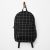 Black Grid White Grid Backpack