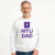 NYU Dad Logo Sweatshirt – White