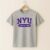 New York University (NYU) T-Shirt – Grey