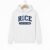 Rice University College Hoodie – White