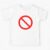 NO Symbol. Prohibition, Sign, Prohibited. IN RED. Kids T-Shirt