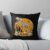 Dinosaur T rex Skeleton Pumpkin With Moon Halloween Costume Throw Pillow