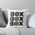 Box Box Box F1 Tyre Compound V2 Design Throw Pillow
