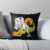 Ghost Dinosaur Funny Halloween T Rex Costume Throw Pillow