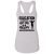 Education is important. But big biceps are importanter Racerback Tank Top