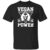 Vegan Power Workout Muscle Gorilla Bodybuilding T-Shirt