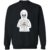 skeleton with pumpkin latte illustration Sweatshirt