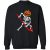 Funny Skeleton Hockey Pumpkin Hockey Player Halloween Sweatshirt