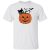 Halloween Scary Evil Pumpkin Funny Pumpkin Head black cat T-Shirt