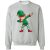 Dabbing Elf T Shirt Christmas Funny X-mas Elves Dab Gifts Sweatshirt