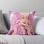Showtime Jem and the Holograms Pink 1980s Cartoon Retro Vintage Pink Hair Throw Pillow